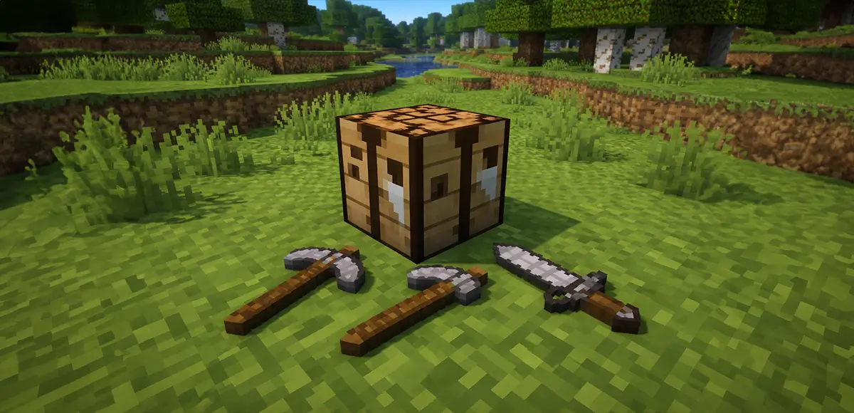 Minecraft crafting section