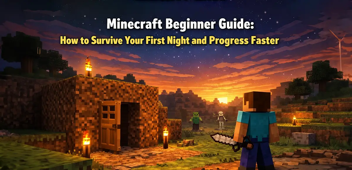 Minecraft Beginner Guide: How to Survive Your First Night and Progress Faster